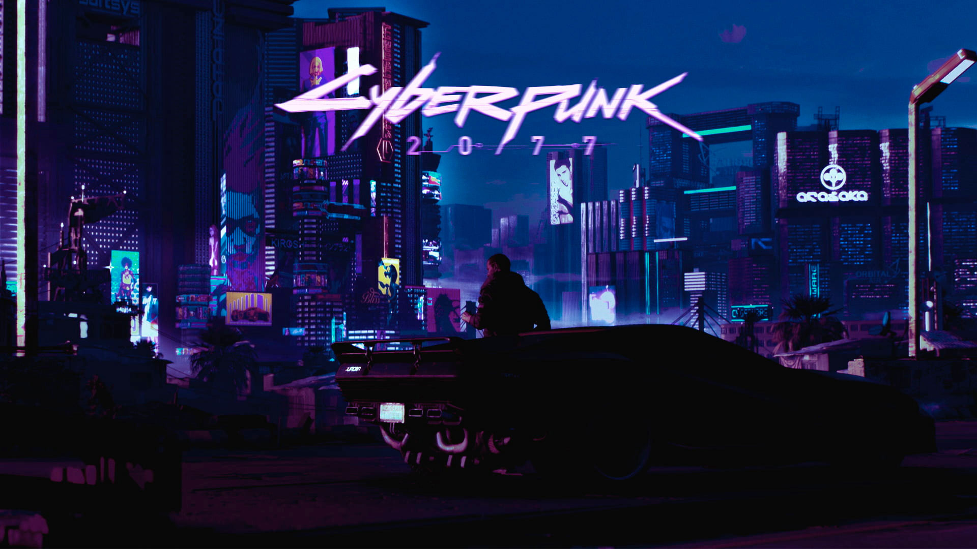 Cyberpunk wallpaper, Cyberpunk 2077, Retrowave, car, city