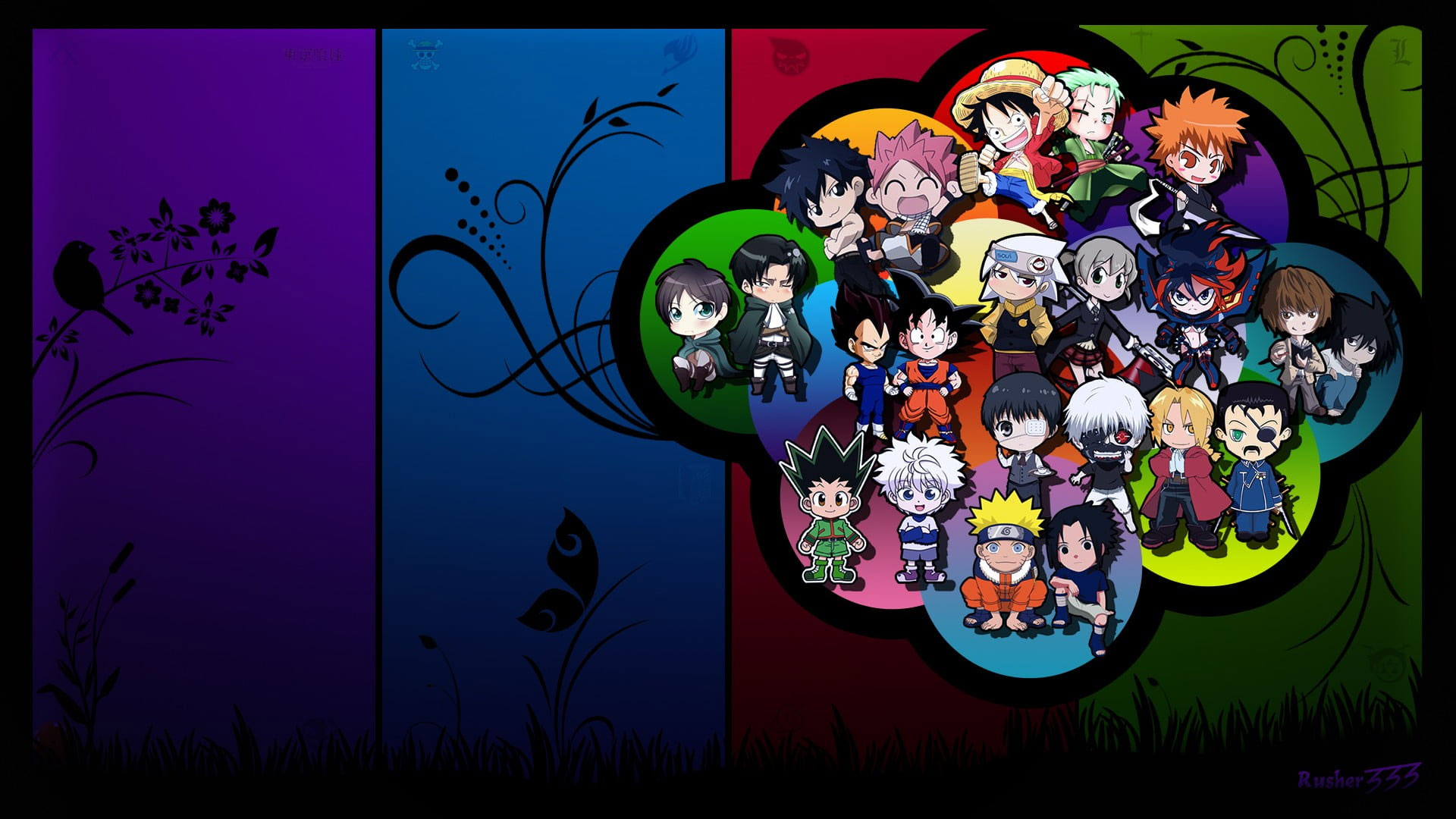 Naruto characters wallpaper, anime character wallpaper, One Piece