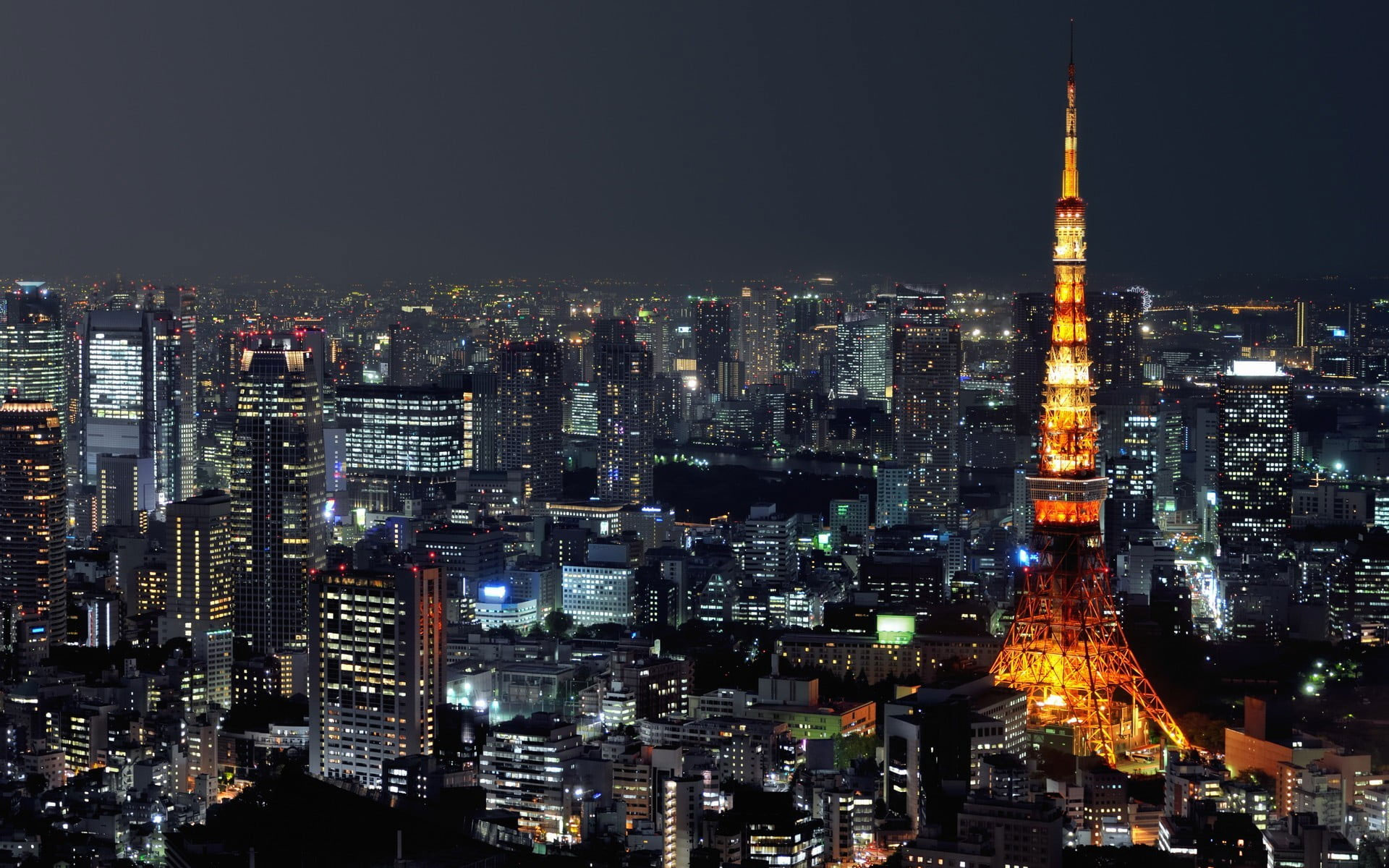 Tokyo Tower wallpaper, Japan, photography, cityscape, urban, building, night