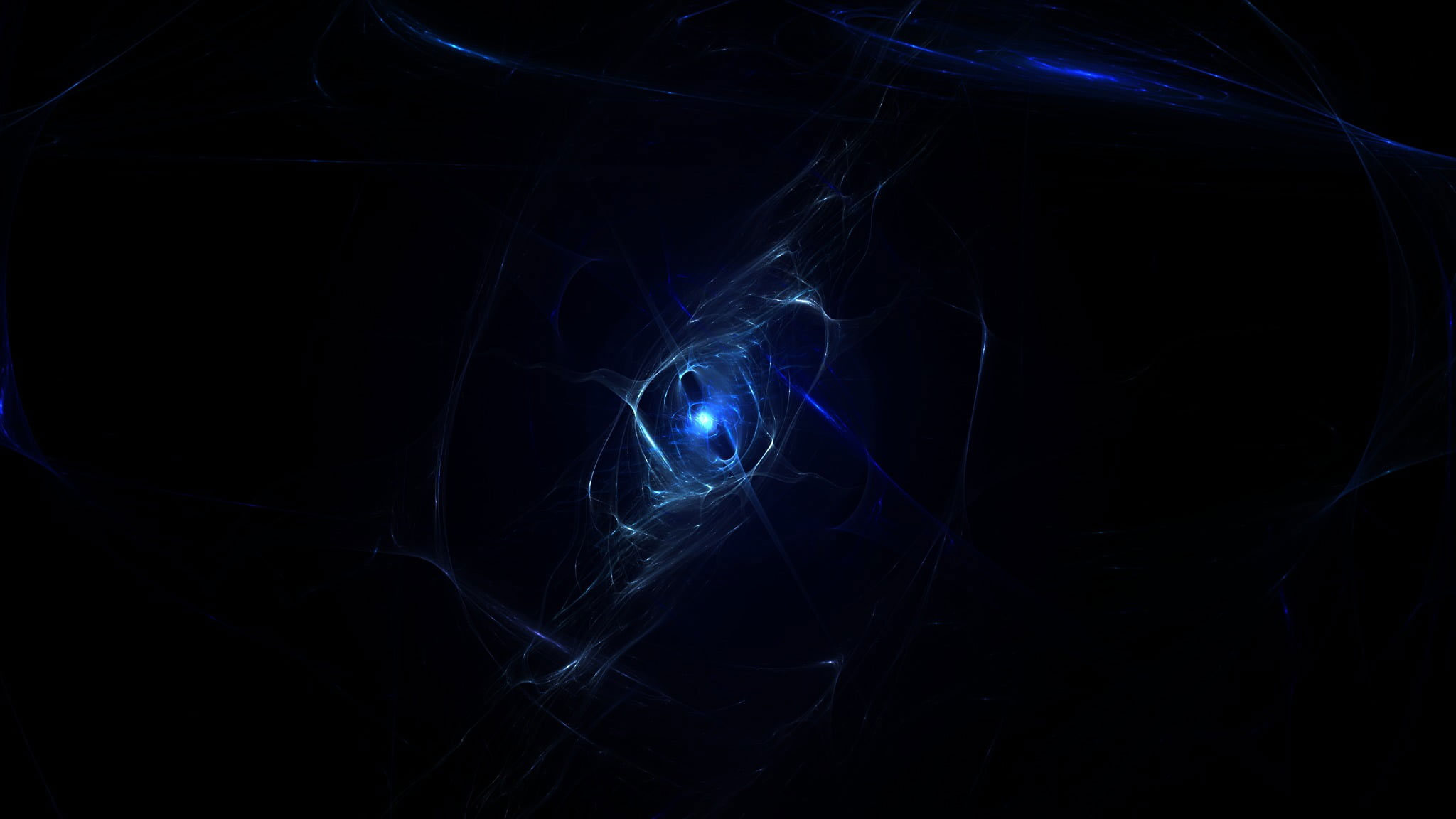Blue light wallpaper illustration, abstract, fractal, digital art, artwork