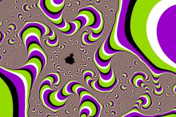 Optical illusion wallpaper, fractal, psychedelic, artwork, multi colored