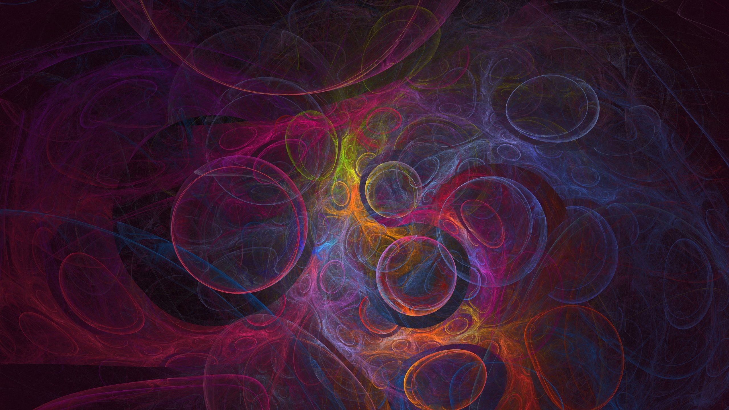 Fractal wallpaper, abstract, psychedelic, digital art, colorful