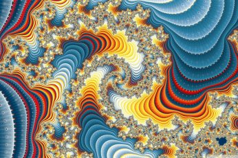 Abstract painting wallpaper, fractal, digital art, psychedelic, pattern