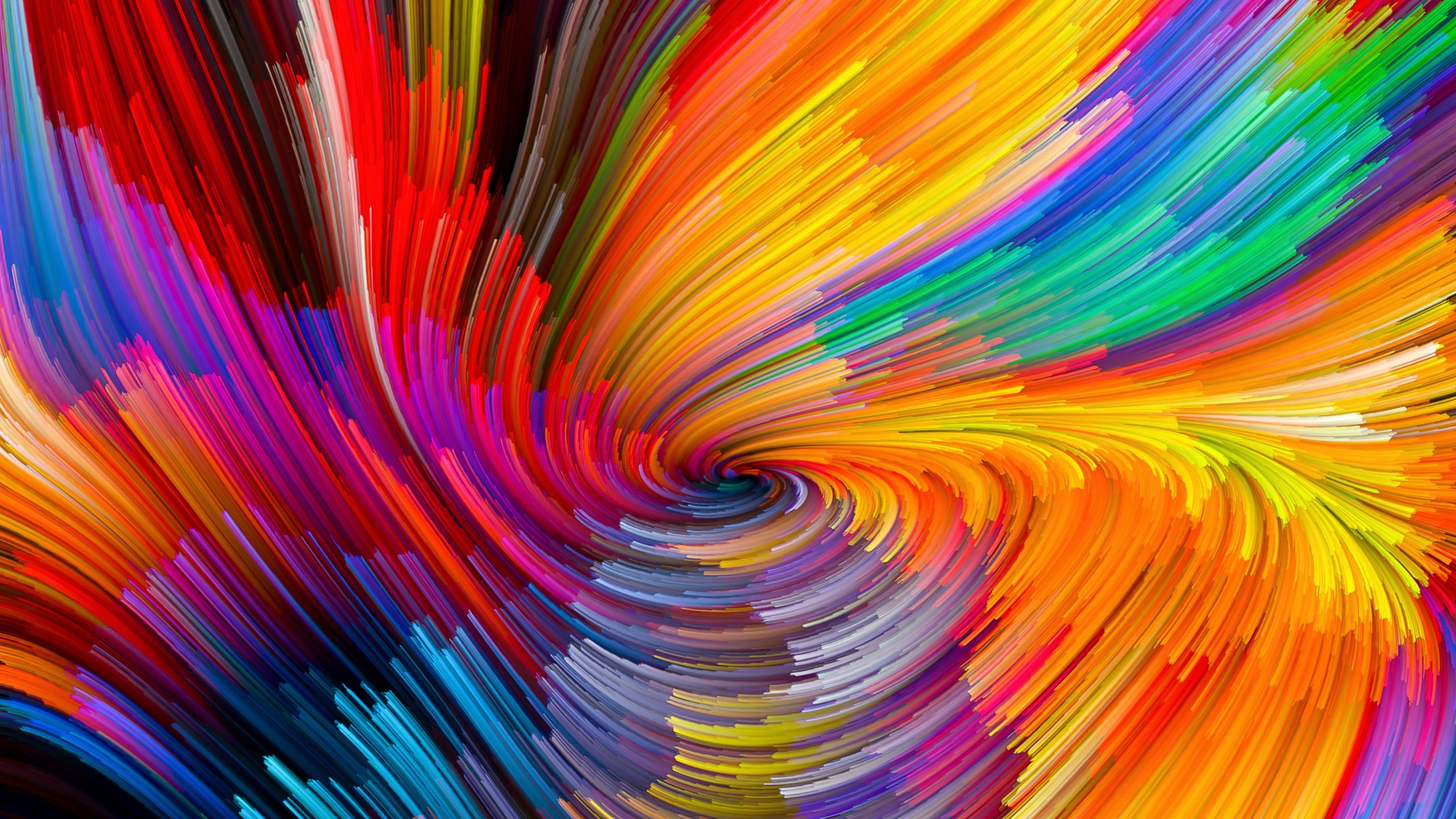 Multicolor wallpaper, whirlpool, colorful, fractal art, modern art, psychedelic art