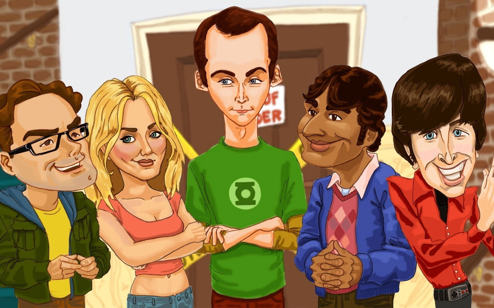 The Big Bang Theory wallpaper ,Drawing, sitcom, funny, sheldon, geeks