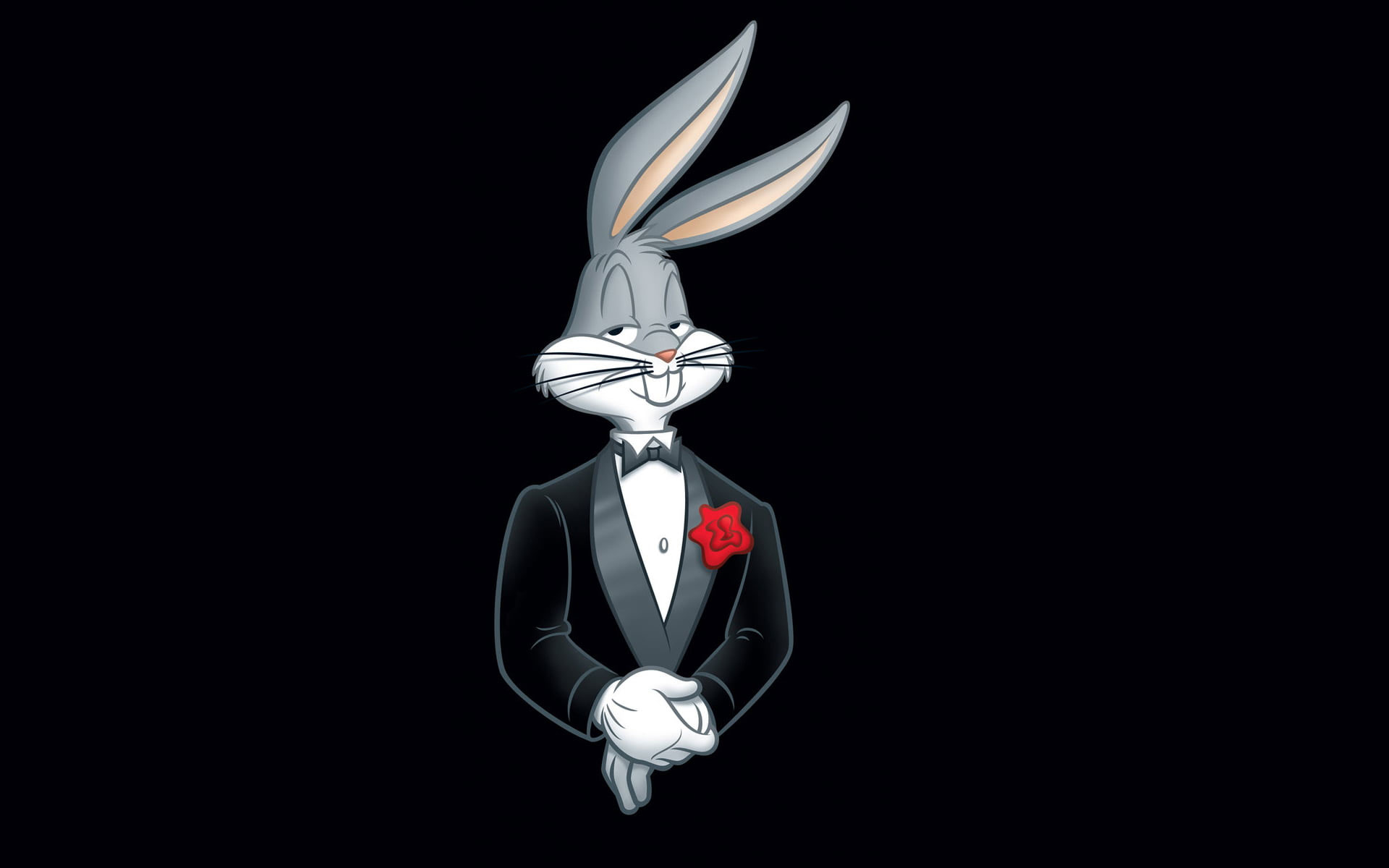 Looney Tunes Bugs Bunny wallpaper, flower, minimalism, rabbit