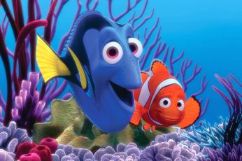 Finding Nemo Fishes wallpaper, dory and nemo character, colors, animation