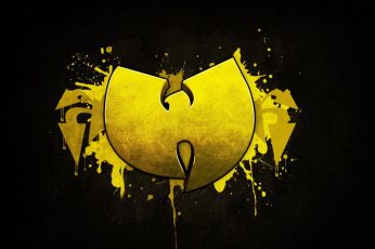 Yellow H logo, Music, Black, Wu-Tang Clan Wallpaper, Hardcore Hip-Hop