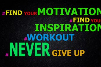 Find you motivation quote art wallpaper, motivational, exercising, Never Give Up!