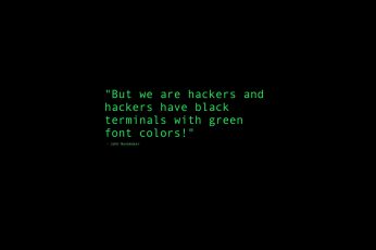 Terminal wallpaper, computer, hacker, hd, quote, typography, copy space