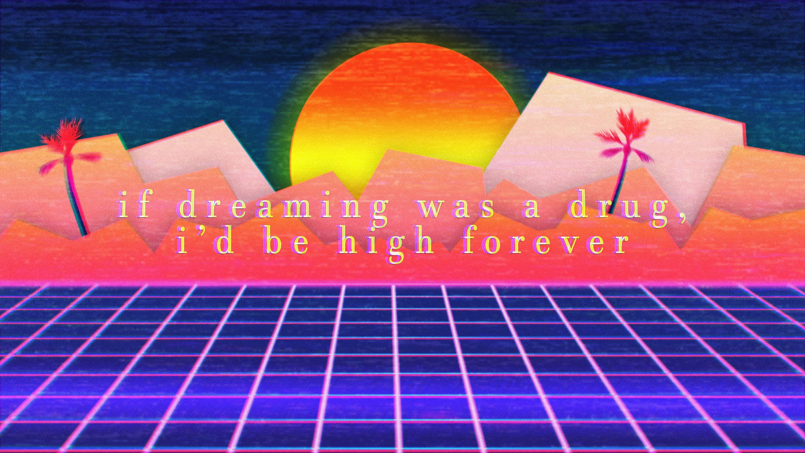 OutRun wallpaper, sunset, vaporwave, retrowave, text, quote, video games