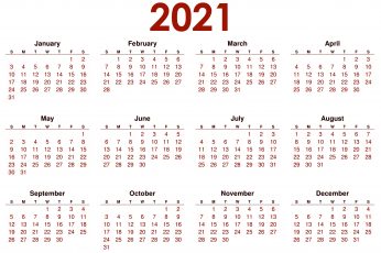 2021 calendar wallpaper hd