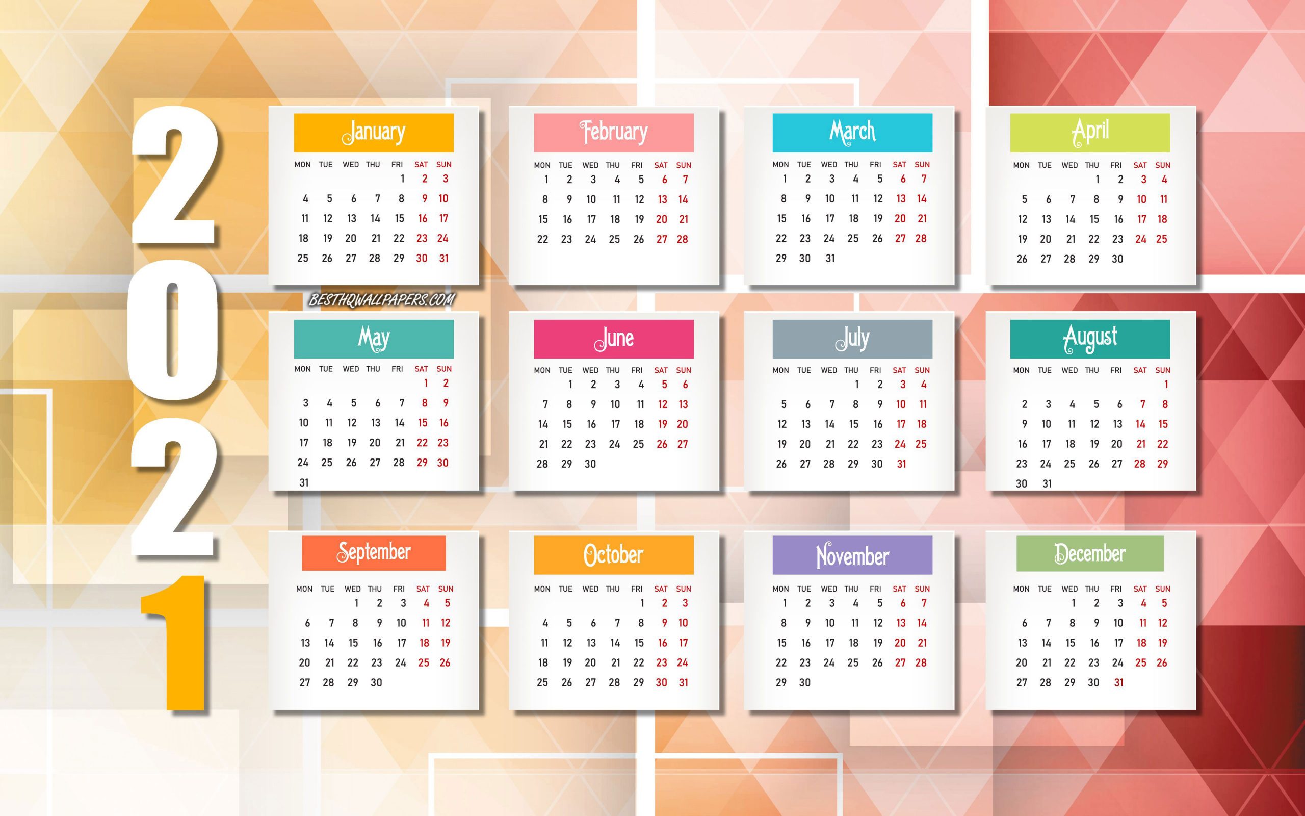 2021 calendar vector wallpaper, 2021 calendar vector wallpaper, Other