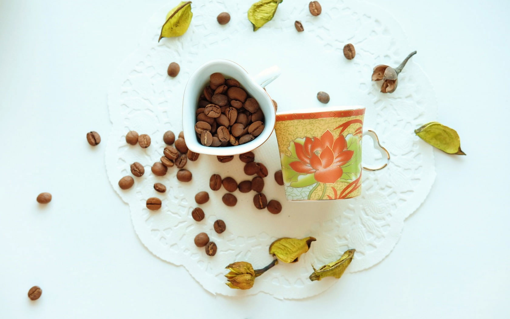 Caffeine wallpaper, coffee, mug, coffee beans, cup, art, coffee bean filled white heart ceramic mug