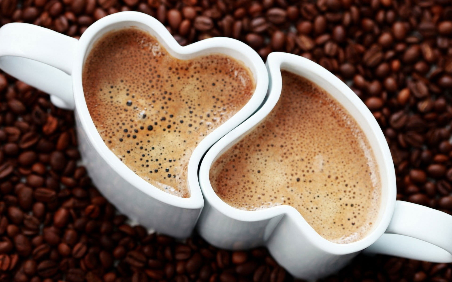 Ceramic coffee mugs wallpaper, drink, coffee beans, coffee - drink