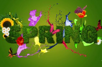 Flower wallpaper, plant, leaf, decoration, spring, season, design, summer
