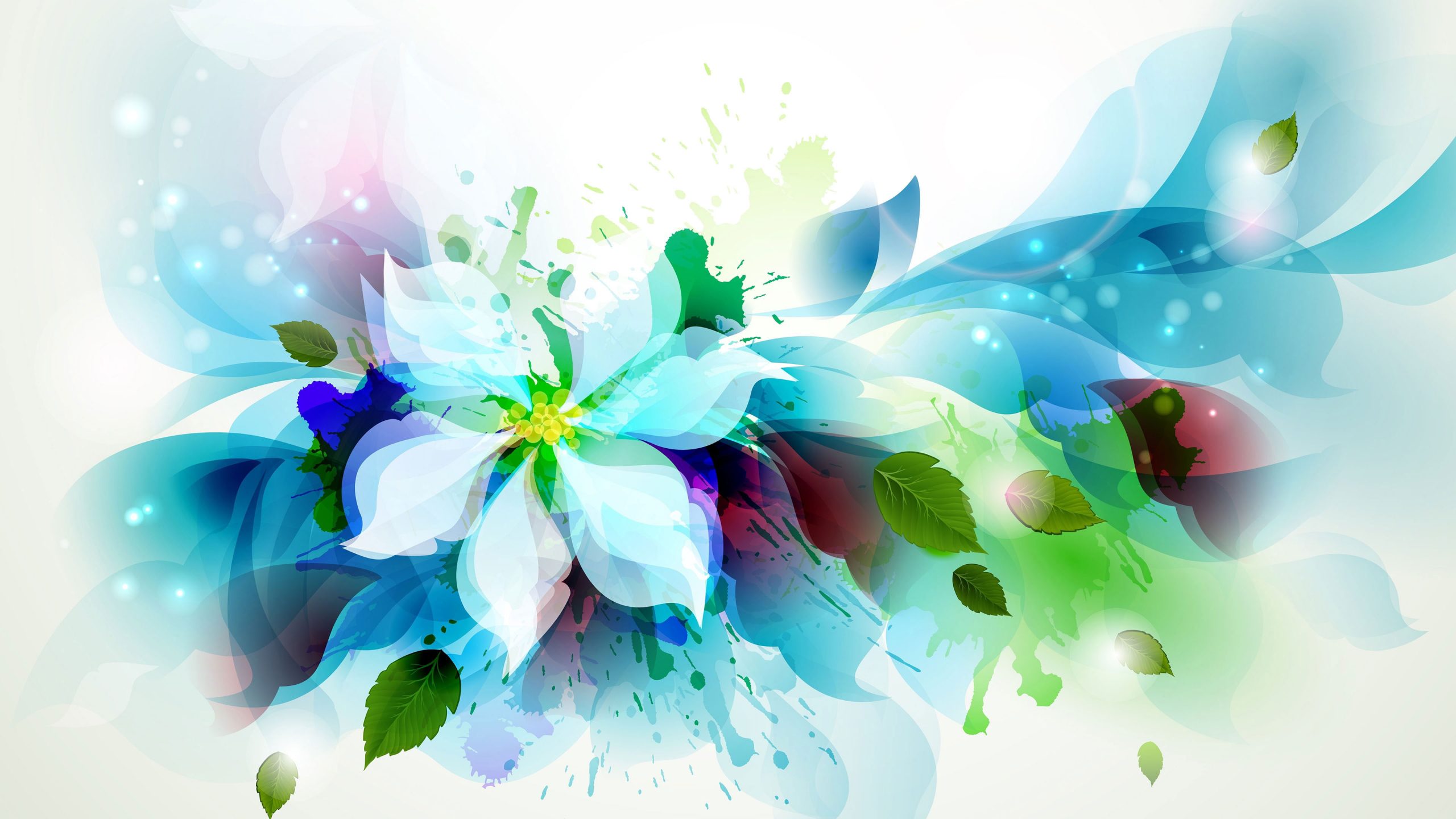 Abstract watercolor flower wallpaper, design, art, floral, decoration