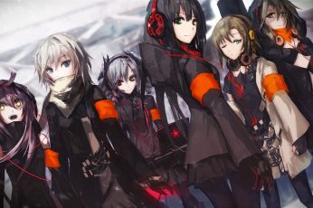 Group of female anime characters wallpaper