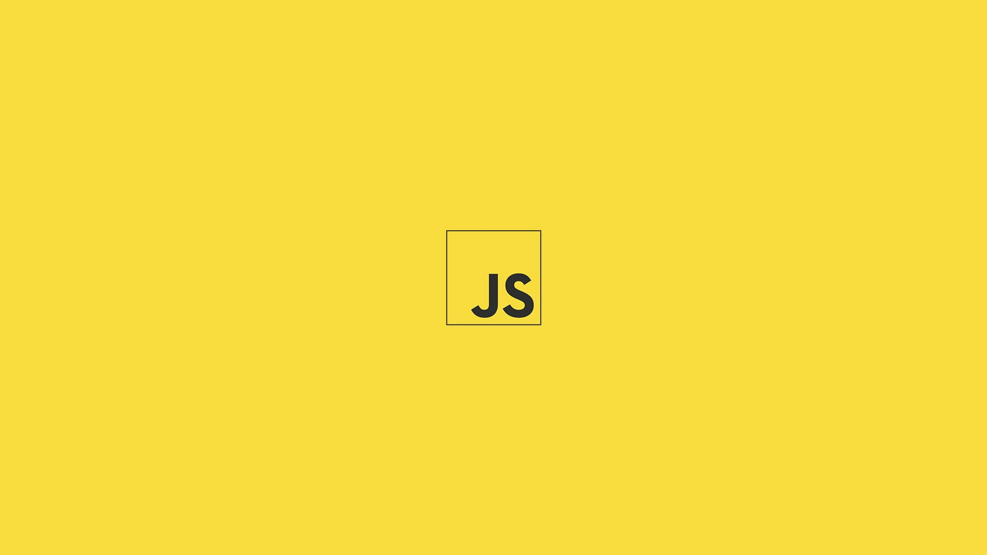 JavaScript wallpaper, minimalism