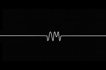 Seismograph line wallpaper, Arctic Monkeys, minimalism