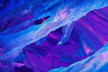 Ice wallpaper, Frost, Blue, Purple, Neon, OnePlus 5T, Stock, 4K