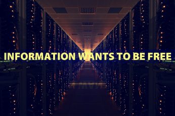 Information wants to be free wallpaper