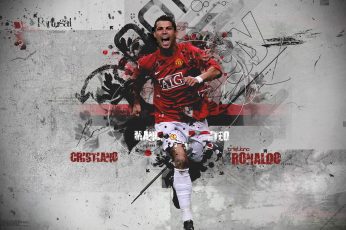 Red Devil Cristiano Ronaldo wallpaper