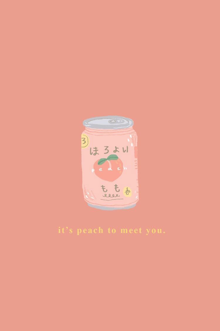 It's peach to meet you Wallpaper