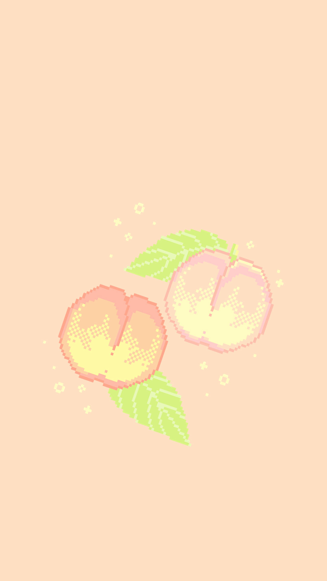 Peach aesthetic wallpaper pixel
