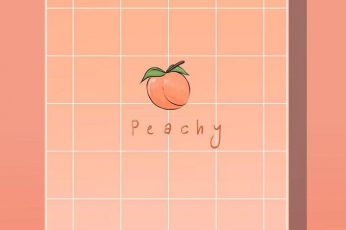 Peach colour aesthetic wallpaper