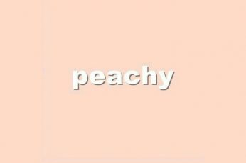 Peachy wallpaper