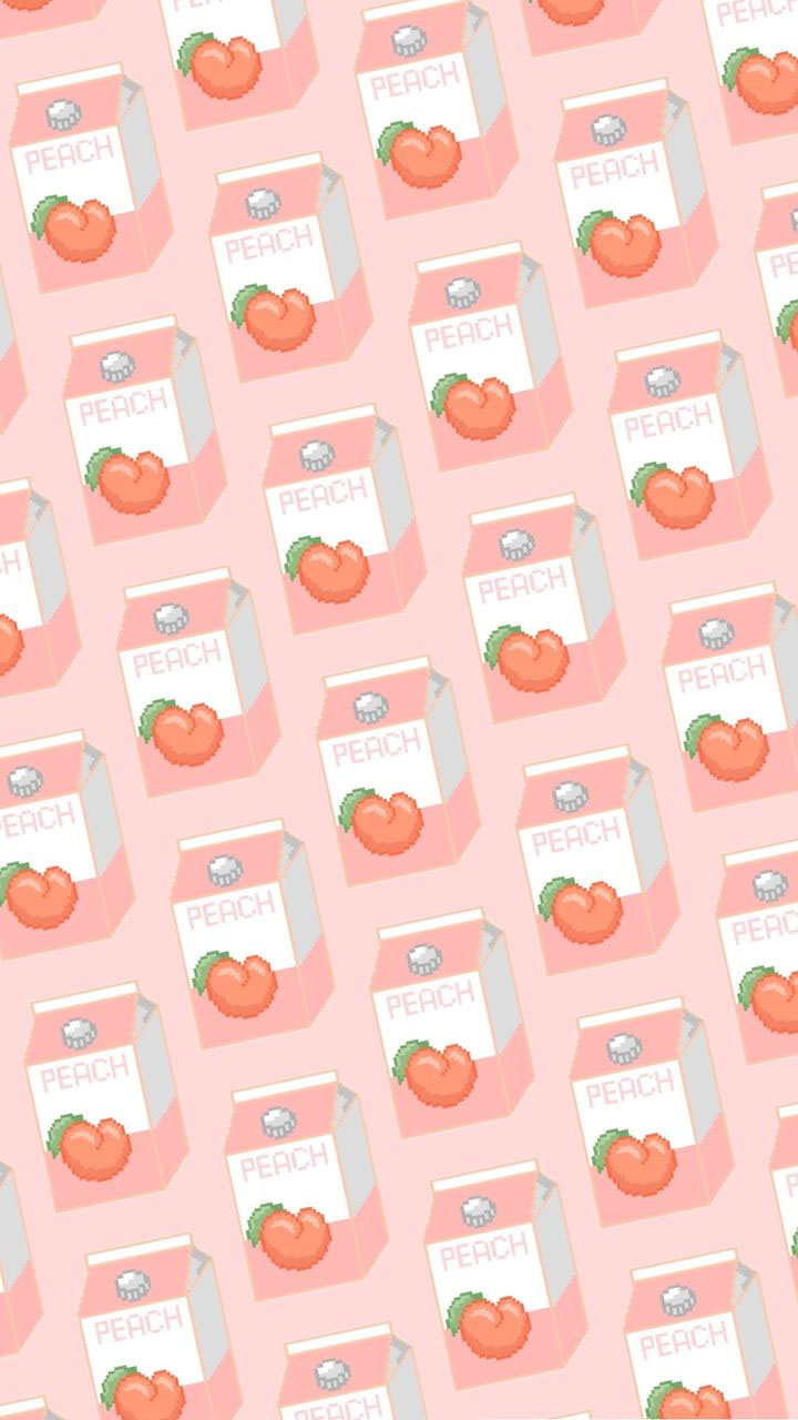 Peach Aesthetic pattern Wallpapers