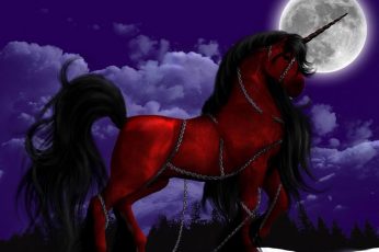 Wallpaper Animal, Horse, Magical, Moon, Unicorn 1600×1200