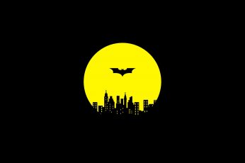 Wallpaper Batman Logo, Gotham City, Night, Guardian, Dark