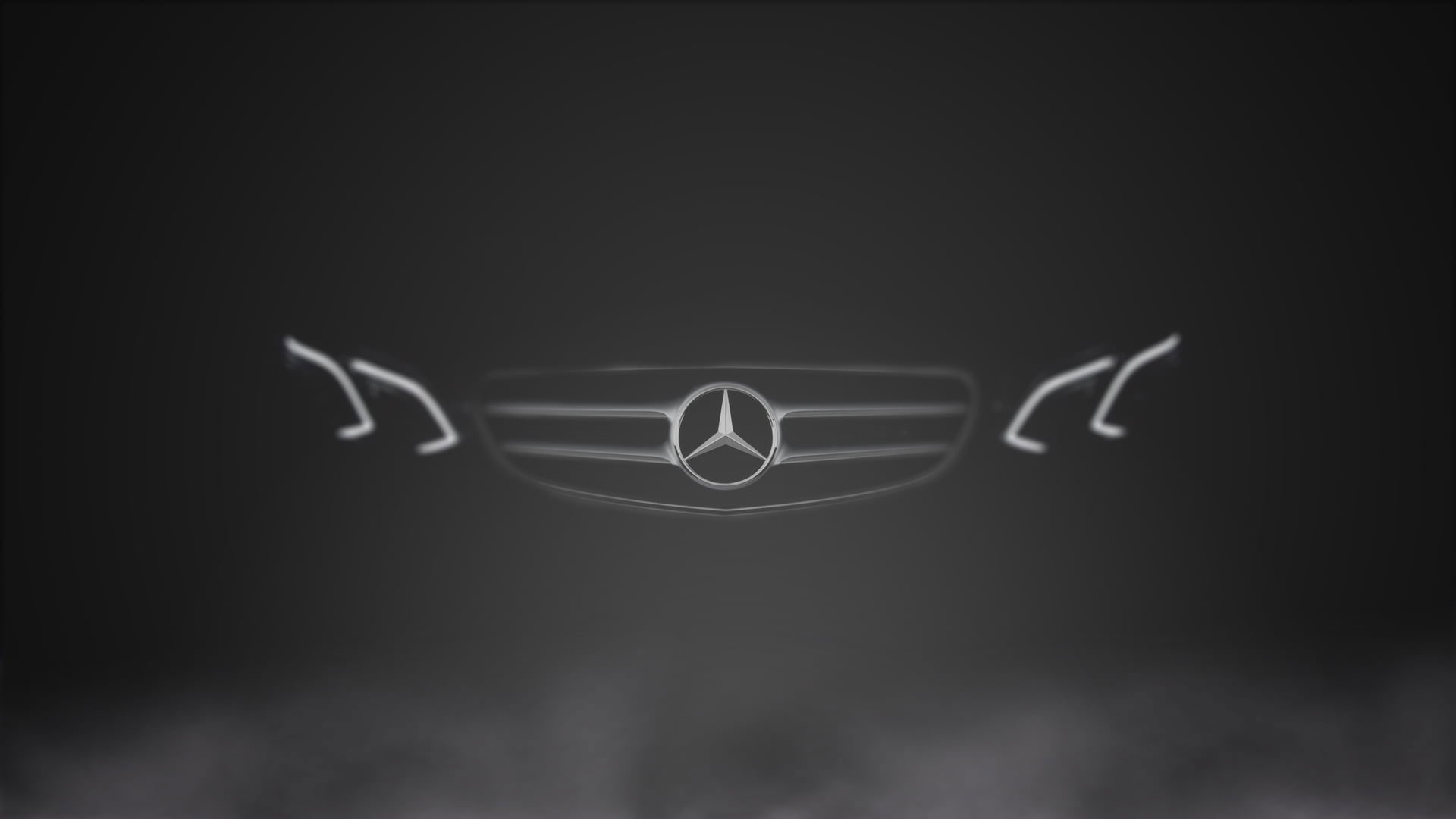 Wallpaper Mercedes Benz E Class, Black Background