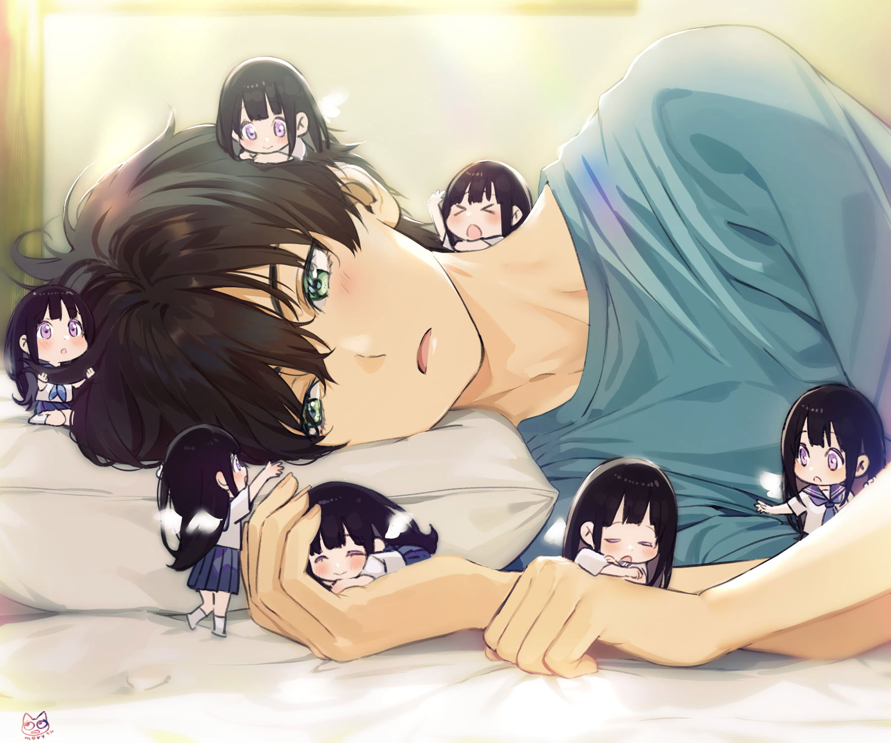 Wallpaper Hyouka, Anime Girls, Anime Boys, 2d, Long Hair