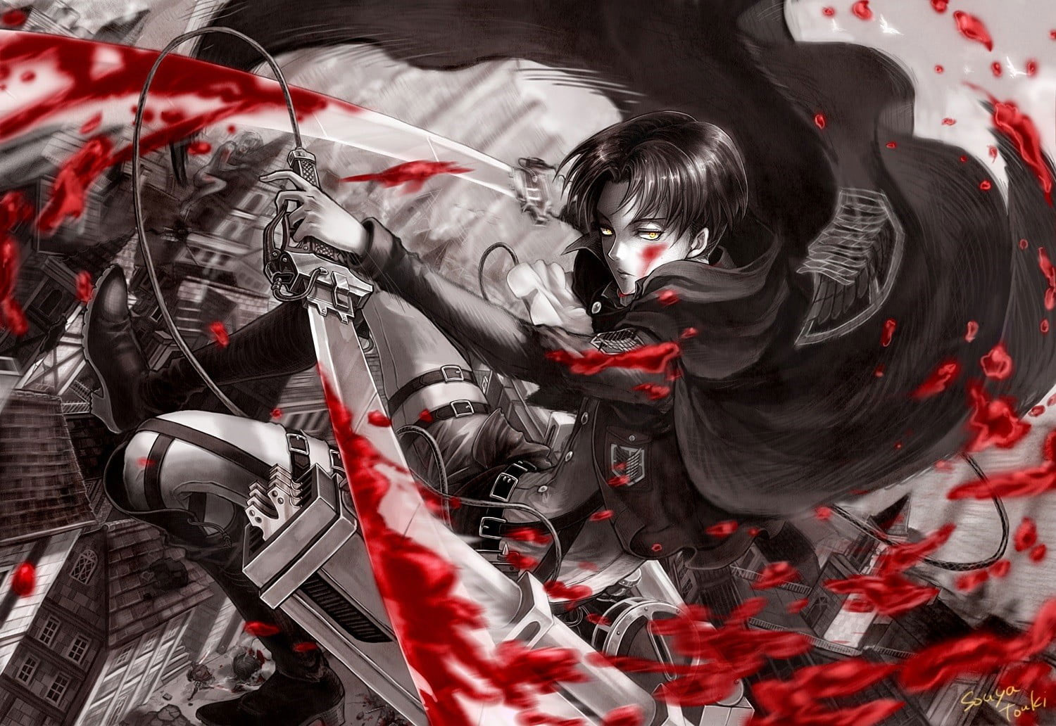 Wallpaper Levi From Attack On Titan, Anime, Anime Boys,