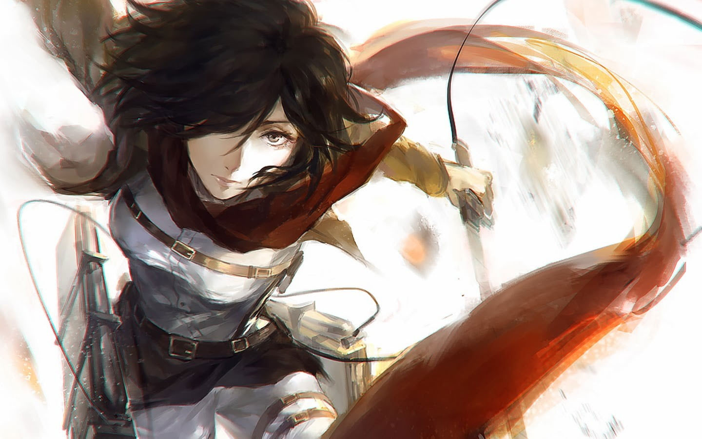 Wallpaper Mikasa From Attack On Titan, Shingeki No Kyojin