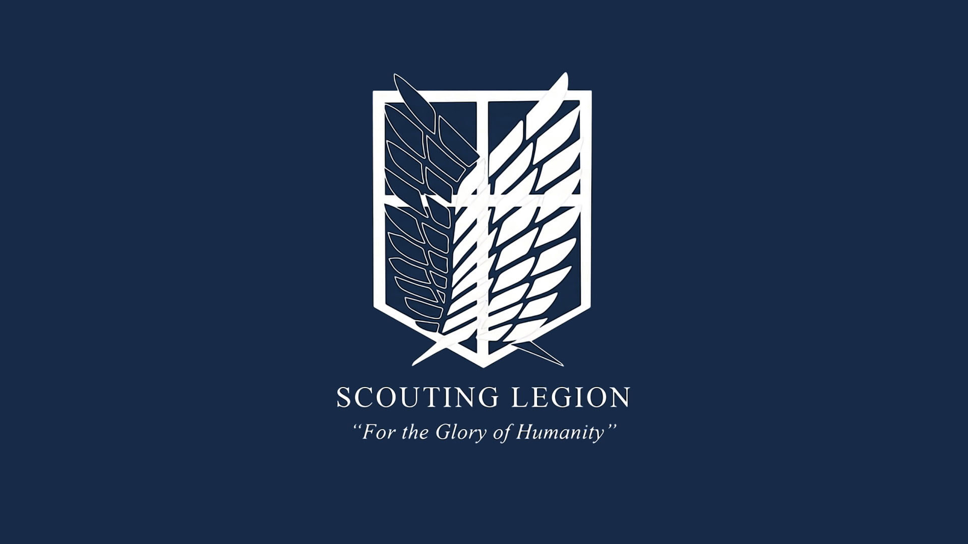 Wallpaper Scouting Legion Logo, Anime, Attack On Titan
