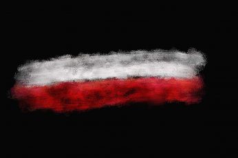 Poland wallpaper, Flag, Abstract, Minimalism, Red, White