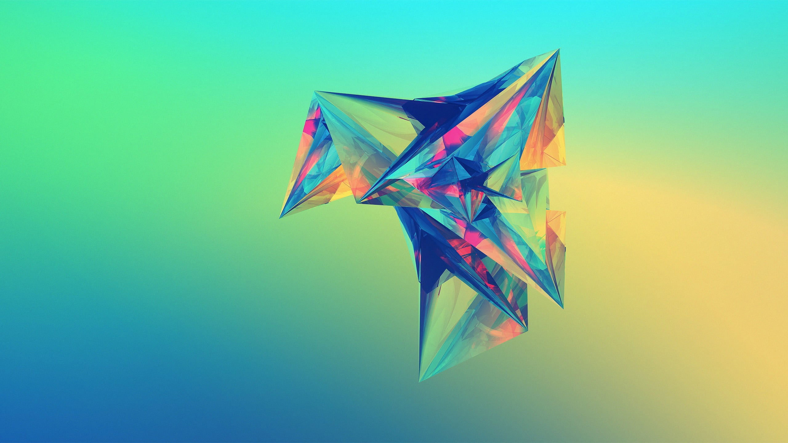 Facets wallpaper, abstract, gradient