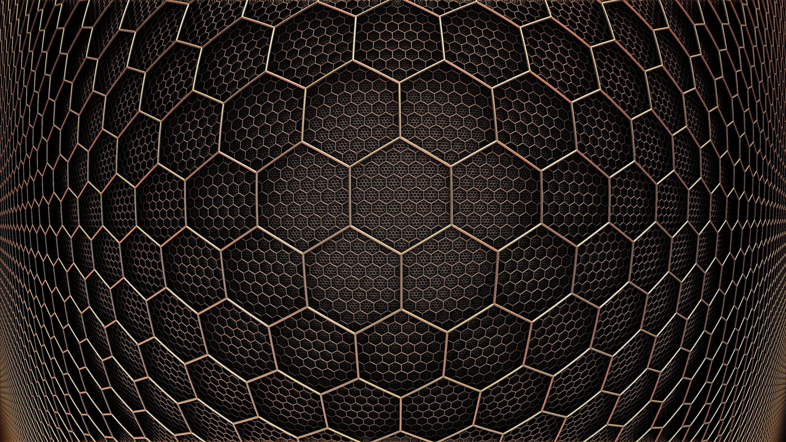 Black and white area rug wallpaper, abstract, hexagon, 3d design