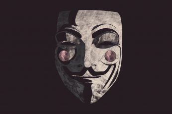 Wallpaper Anonymous, Hacker, Computer, 4k, Hd, Mask
