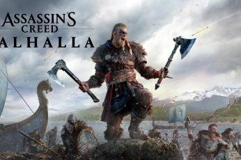 Wallpaper Assassin’s Creed Valhalla, Viking, Video Games