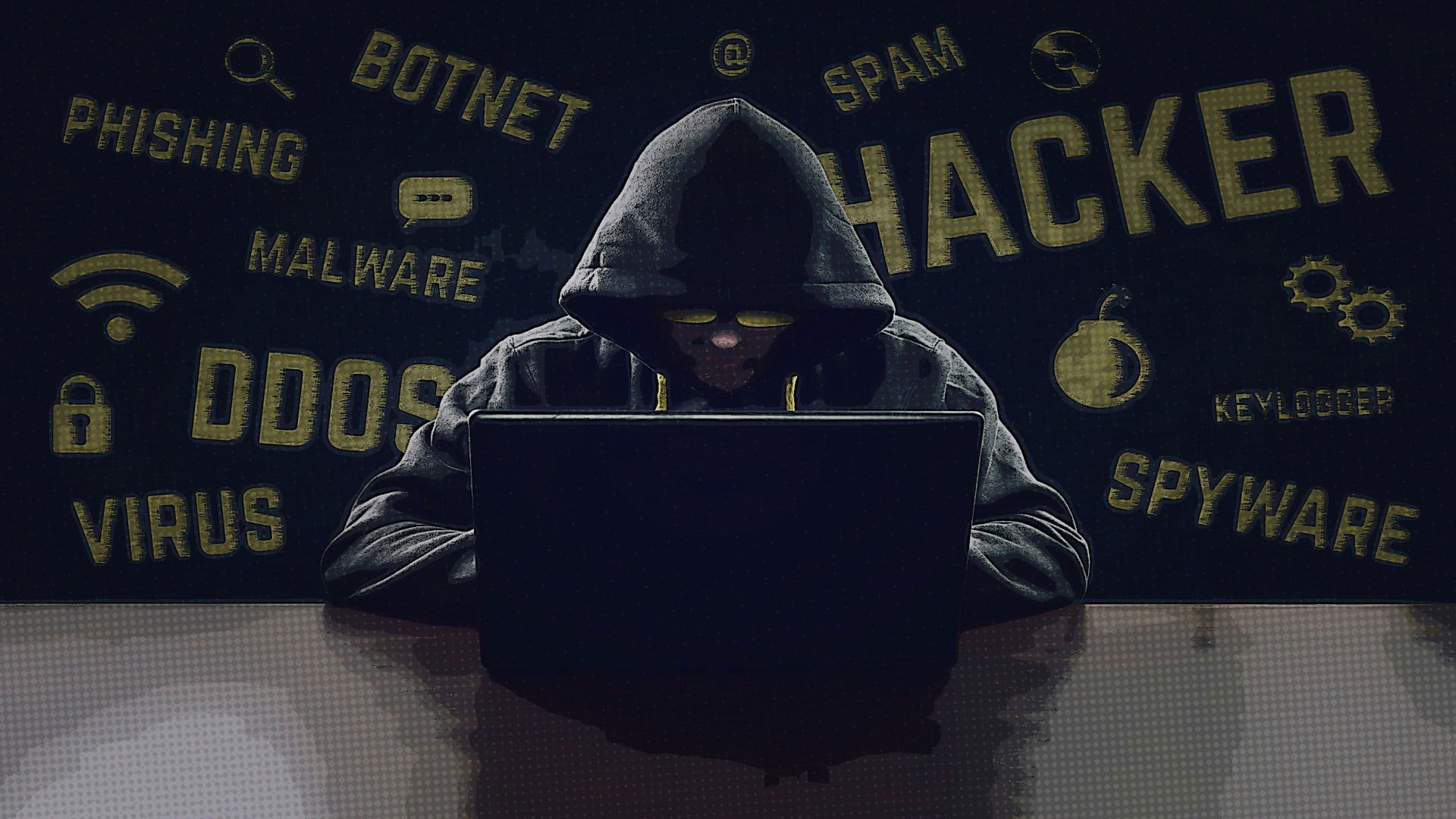 Wallpaper Black Laptop Computer, Hacking, Hackers, Anonymous
