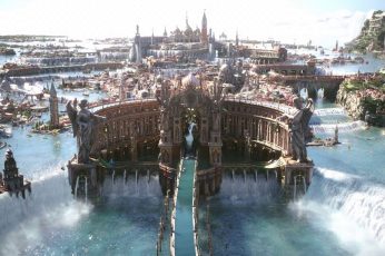 Wallpaper Brown Castle, Final Fantasy Xv, Video Games