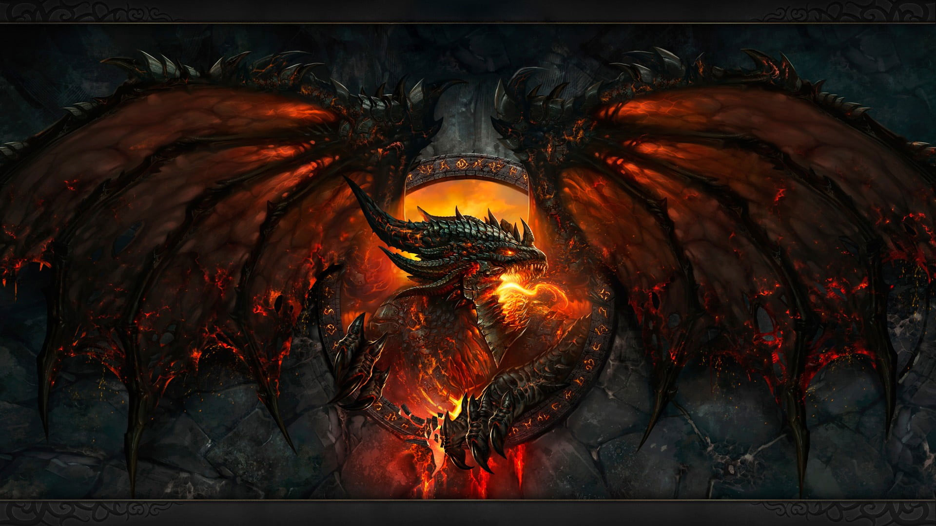 Wallpaper Fire Dragon Wallpaper, World Of Warcraft