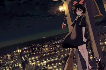 Wallpaper Lofi Studio Ghibli, Kiki’s Delivery Service, Anime