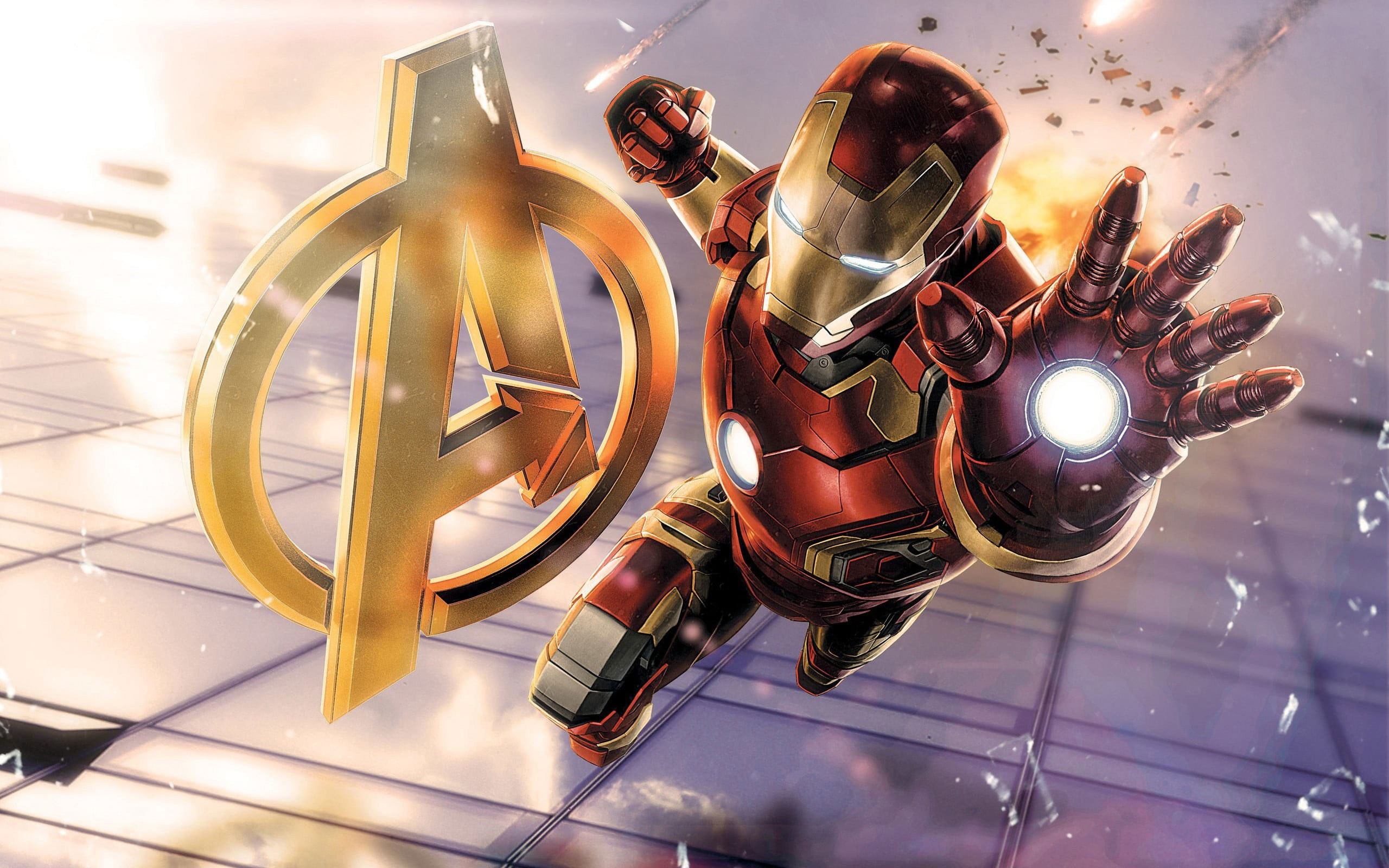 Wallpaper Marvel Avengers Iron Man Digital - Wallpaperforu