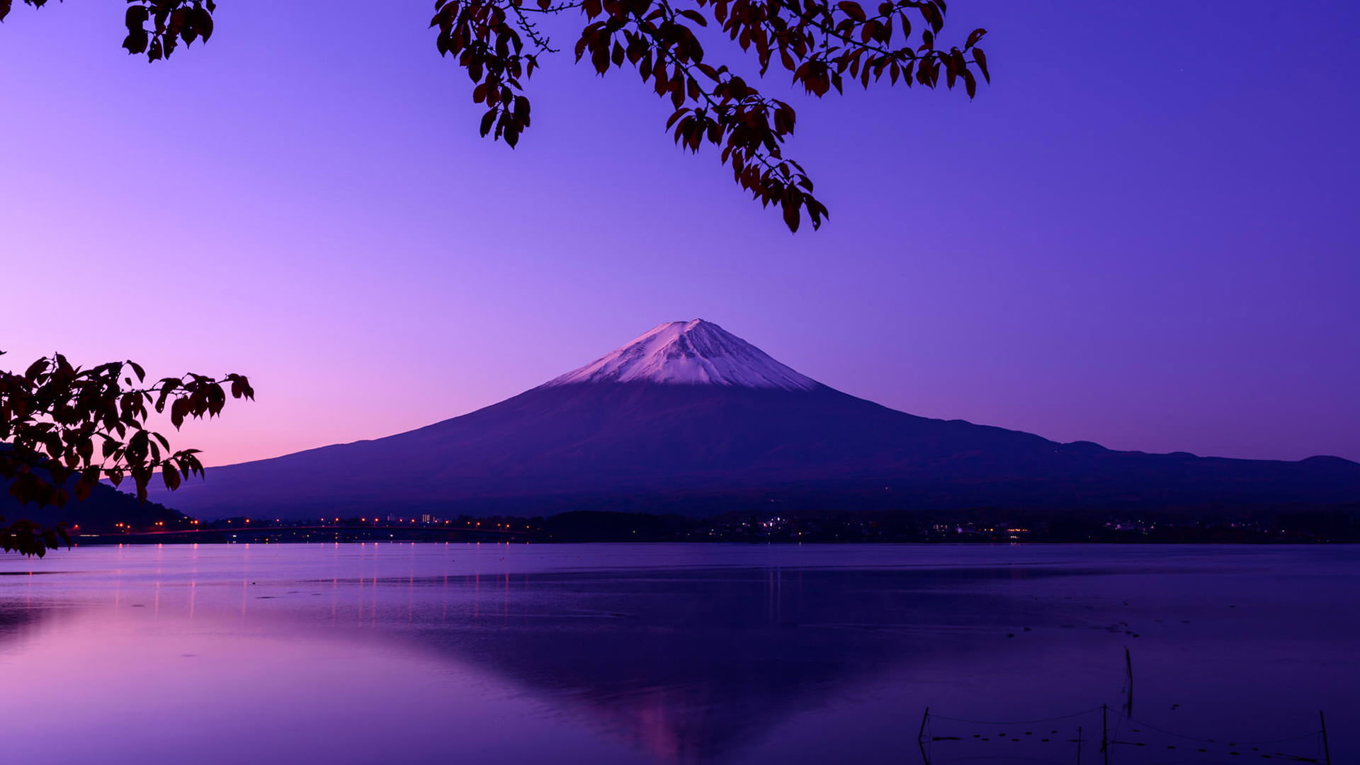 Wallpaper Mount Fuji, Japan, Landscape, Calm Waters